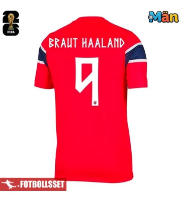 Norge Erling Haaland #9 Hemmatröja VM 2026 Kortärmad